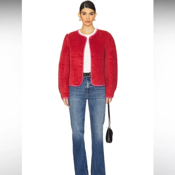 Free People NWOT Natalia Jacket in Sweet Heart Size Medium - Picture 5 of 9